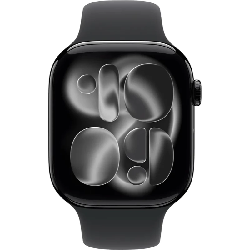 Apple Watch Series 11 GPS + Cellular 46mm Jet Black Alu. Case w. Black S. Band - M/L (MFC44) - Изображение 1