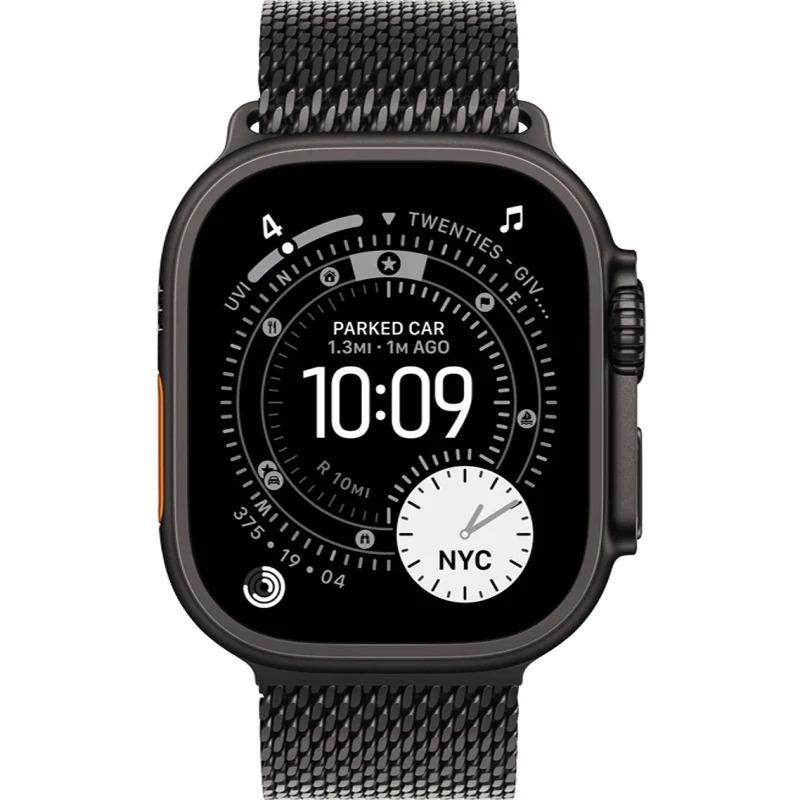 Apple Watch Ultra 3 GPS + Cellular 49mm Black Tit. Case w. Black Tit. Milanese Loop - Small (MF1N4) - Зображення 1