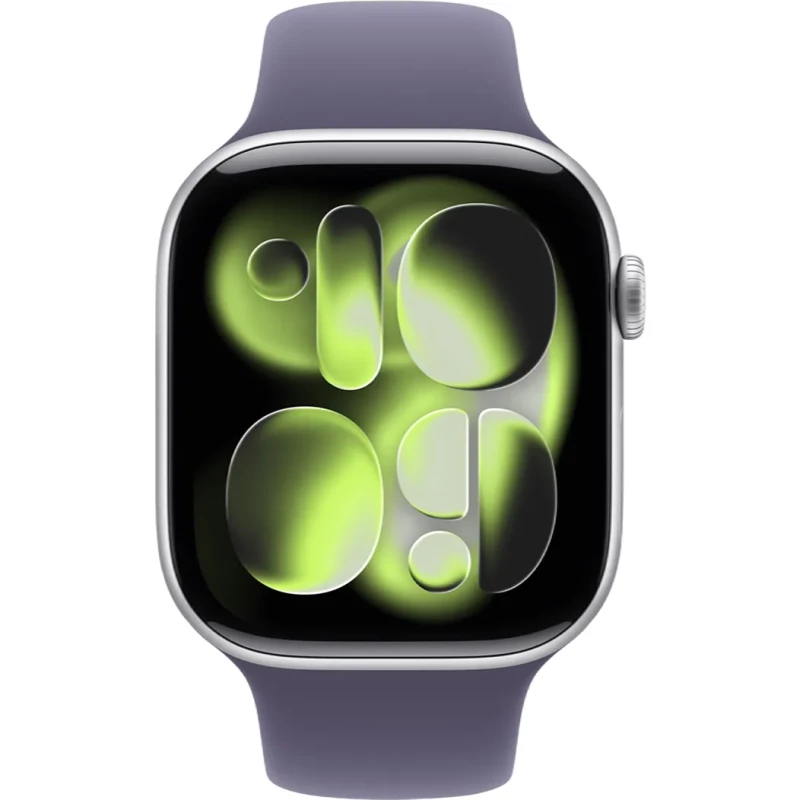 Apple Watch Series 11 GPS + Cellular 46mm Silver Alu. Case w. Purple Fog S. Band - M/L (MFCR4) - Изображение 1