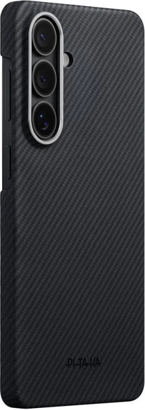 Чехол для смартфона Pitaka Edge Ultra-Slim Case with Aaron Button for Samsung Galaxy S26 - 600D Black/Grey [Twill] (KS2601) - Зображення 7