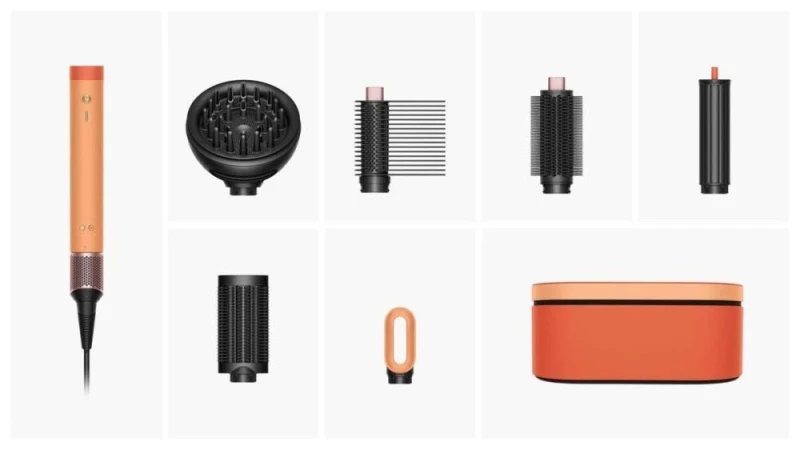Мультистайлер Dyson Airwrap Co-anda2x Multi-styler & Dryer Curly+Coily Ceramic Apricot/Topaz (266836-01) - Зображення 1