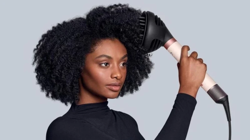 Мультистайлер Dyson Airwrap Co-anda2x Multi-styler & Dryer Curly+Coily Ceramic Apricot/Topaz (266836-01) - Зображення 2