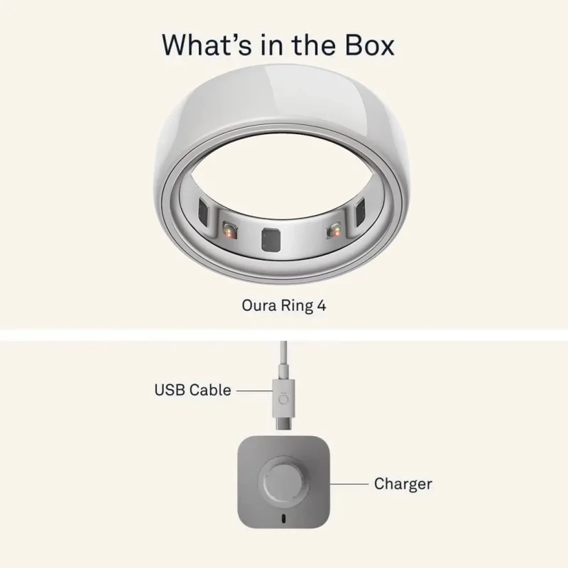 Oura Ring 4 Ceramic Cloud Size 8 (JZ90-57460-08) - Зображення 3