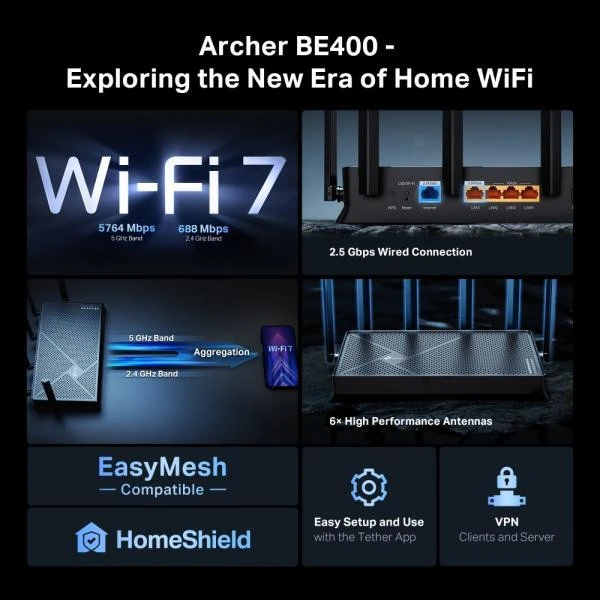 TP-Link Archer BE400 (UA) - Изображение 3