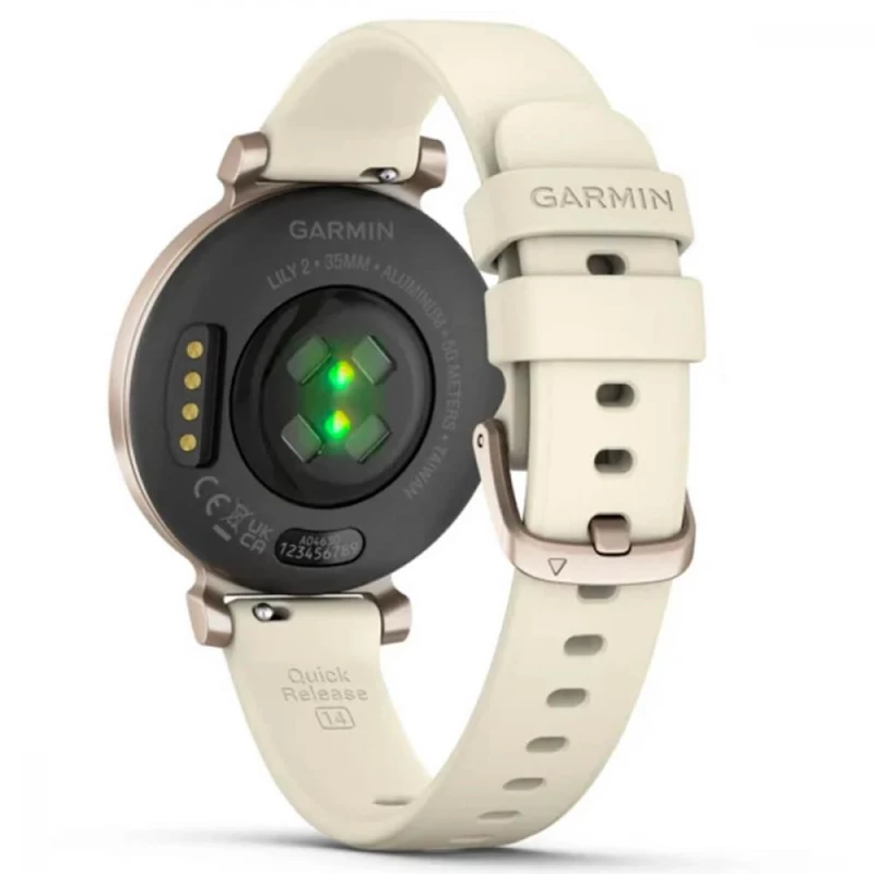 Garmin Lily 2 Cream Gold with Coconut Silicone Band (010-02839-00/20) - Изображение 7