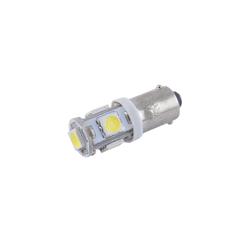 Светодиодные лампы T8.5 BA9s 12V 5 SMD 5050 белый свет Solar для авто SL1331
