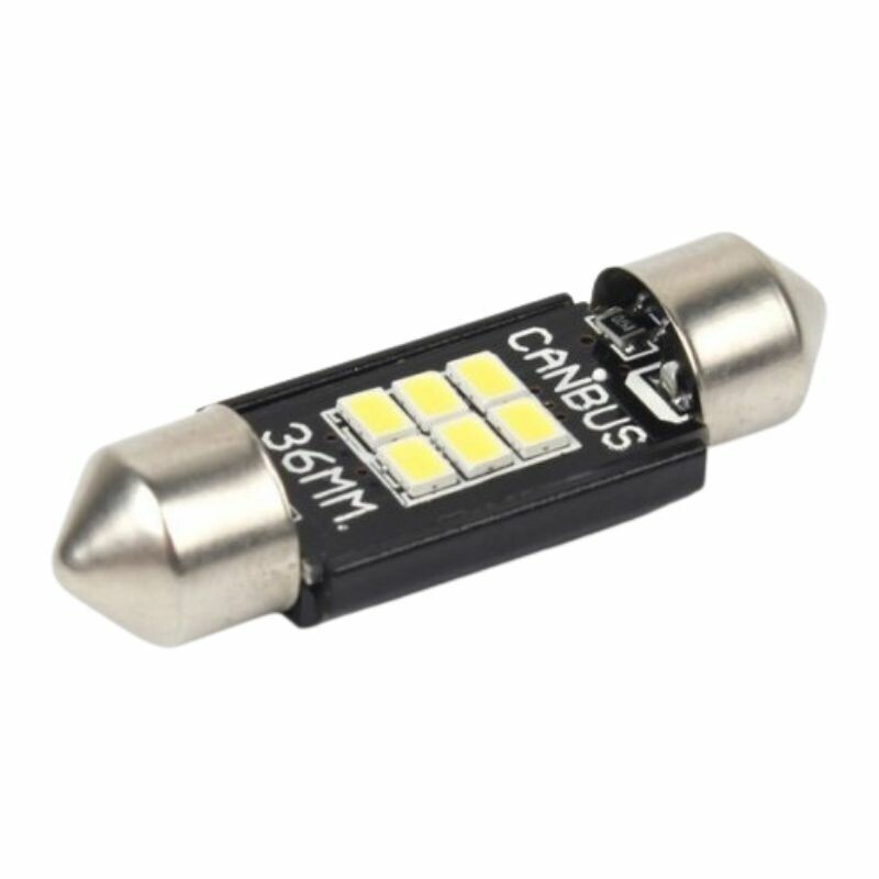 Светодиодная лампа для салона 250L canbus T11 36мм Carlamp без ошибок (SJ-K6-36мм) - Зображення 4