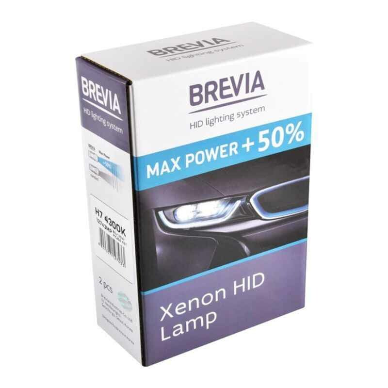 Ксеноновая лампа H7 4300K 85V 35W PX26d повышенная яркость +50 от Brevia (12743MP) - Зображення 1