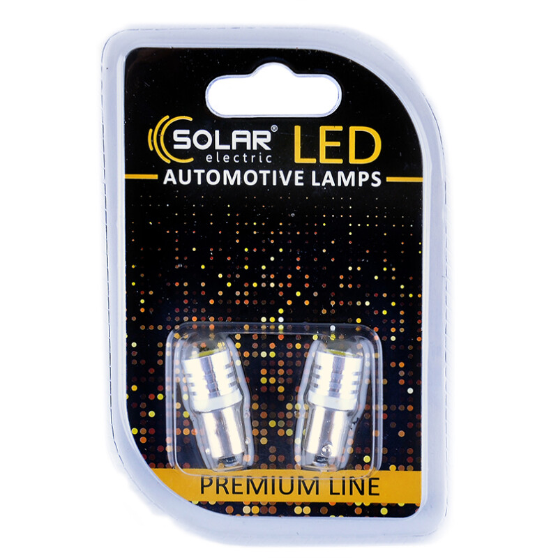 Светодиодная лампа 24V BA9s T8.5 1W 1SMD Solar для вспомогательного освещения (SL2533) - Изображение 1