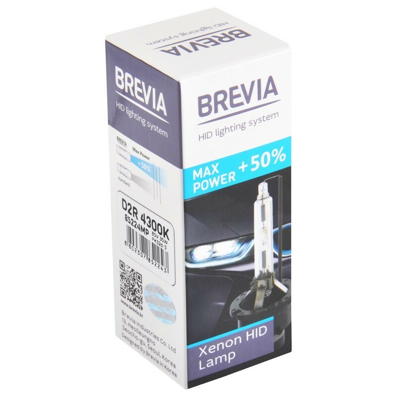 Ксеноновая лампа D2R 4300K +50 от Brevia одна штука (85224MP) - Зображення 1