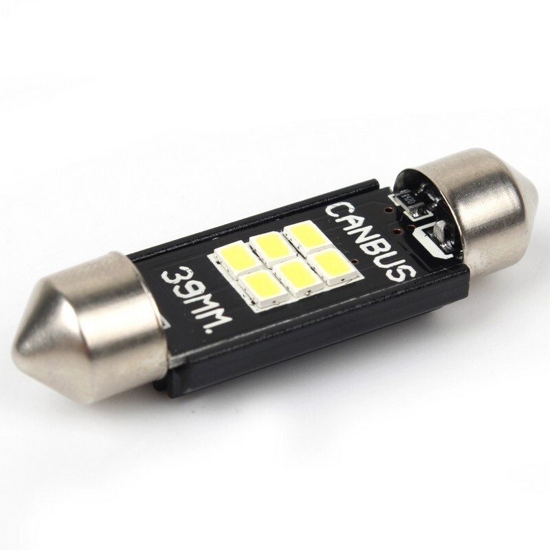 LED софитные лампы Canbus 250 люмен T11 39мм Carlamp для подсветки (SJ-K6-39мм) - Зображення 8