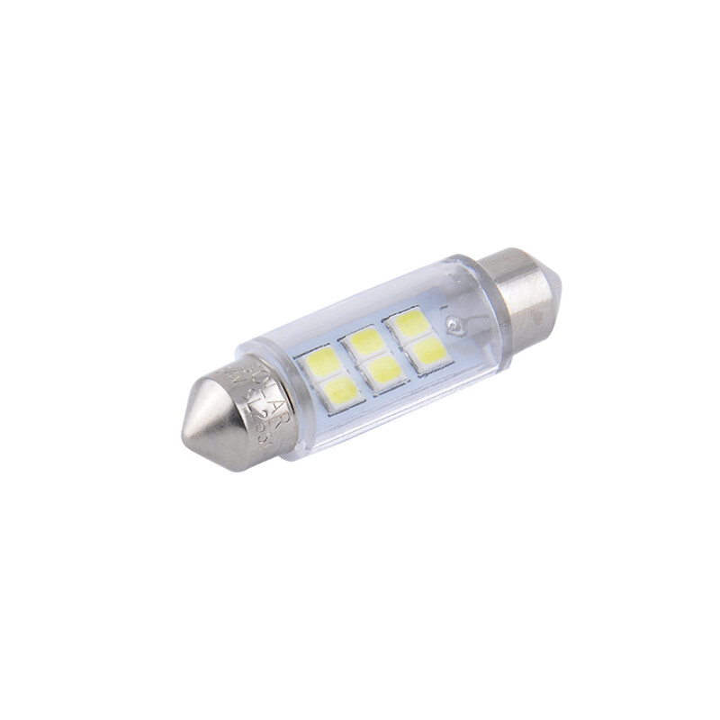 Светодиодные лампы 24V SV8.5 T11x39 6SMD 2835 для вспомогательного света Solar 2шт (SL2551)