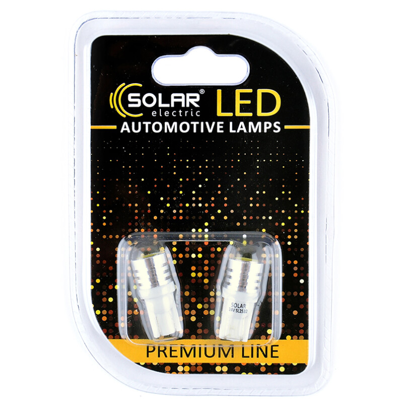 Светодиодная лампа T10 24V 1SMD 1W W2.1x9.5d Solar для подсветки SL2532 - Изображение 1