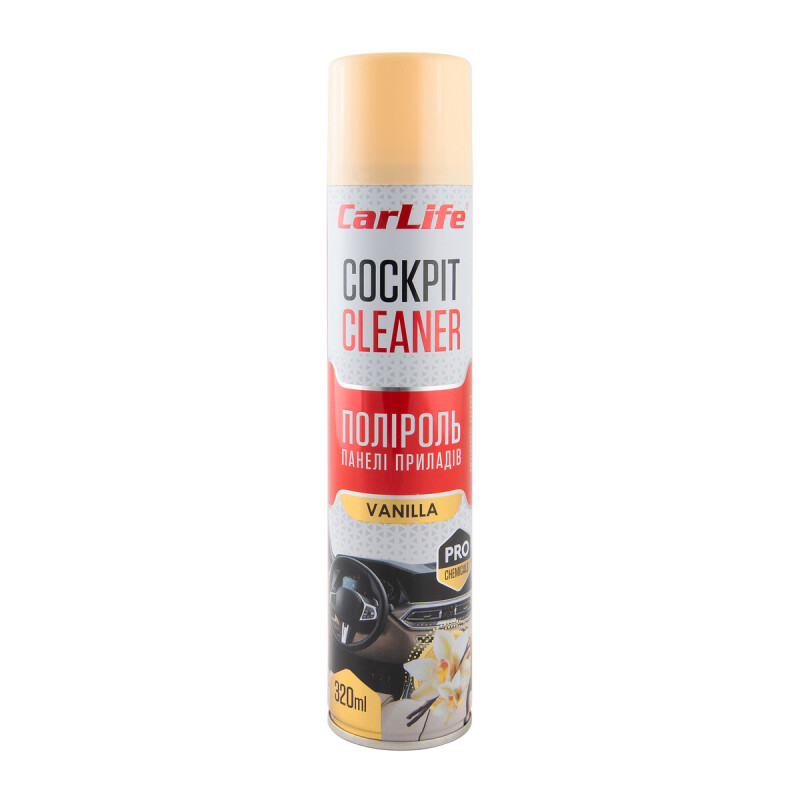 Полироль для авто 320 мл CarLife Cockpit Cleaner Ваниль (CF321)