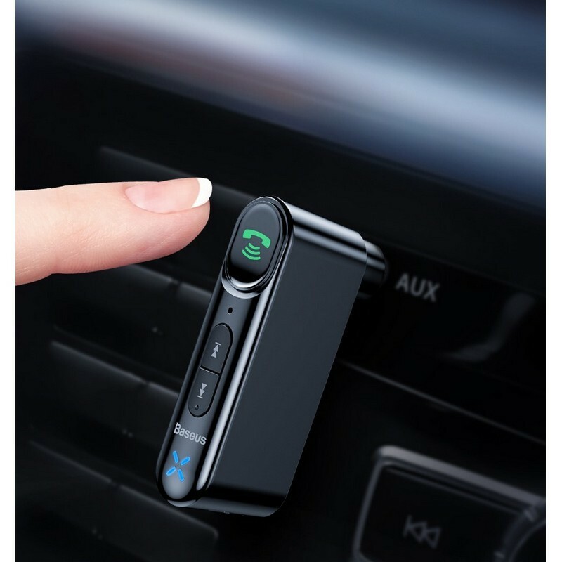 FM транспортер Baseus Bluetooth для авто 2.1А USB порт чёрный цвет (WXQY-01) - Изображение 1