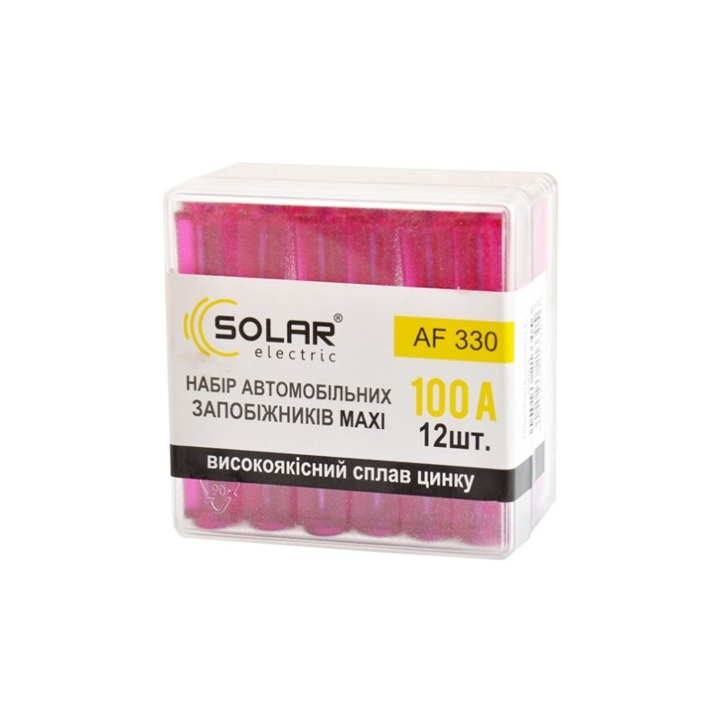 Предохранители 100А FX Solar MAXI сплав цинка набор 12 штук (AF330) - Изображение 3