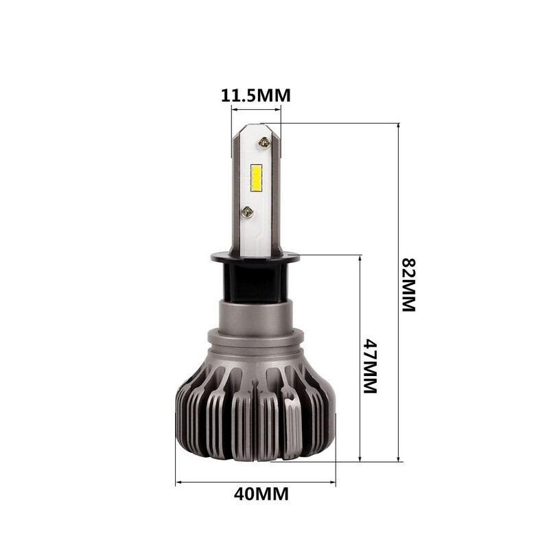 LED лампы H3 Carlamp Night Vision Gen2 для авто основное свет 5500K 5000Lm (NVGH3) - Изображение 3