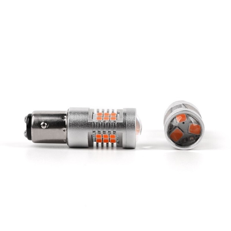 Светодиодные лампы PY21/5W 1157 желтого цвета для авто Carlamp (4G21/1157Y) - Изображение 1