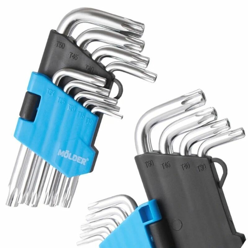Набор инструментов 1/2" 1/4" 3/8" 176шт CrV Molder в кейсе (MT60176) - Изображение 3