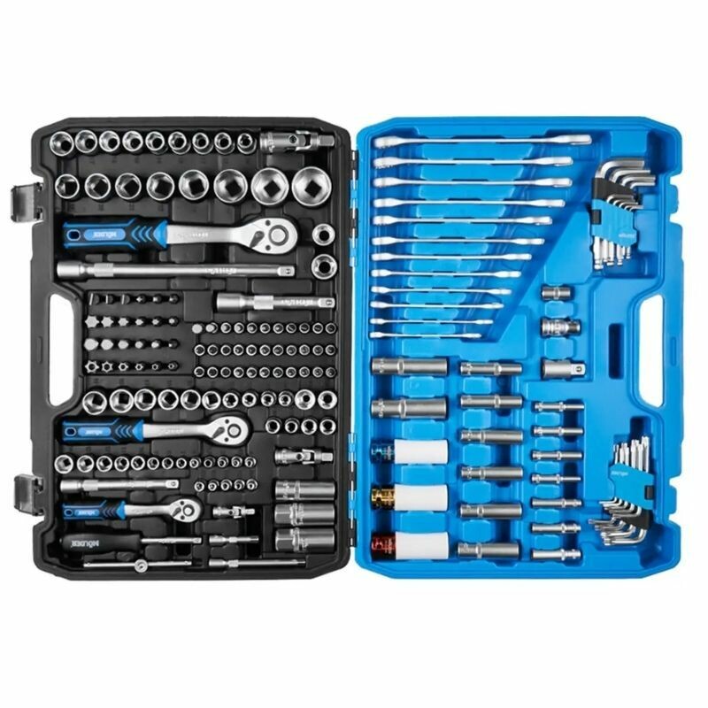 Набор инструментов 1/2" 1/4" 3/8" 176шт CrV Molder в кейсе (MT60176) - Изображение 2