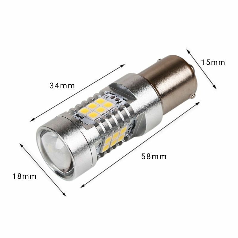 Светодиодная лампа P21/5W Carlamp 4G-Series для авто дополнительное светло (4G21/1157) - Зображення 5