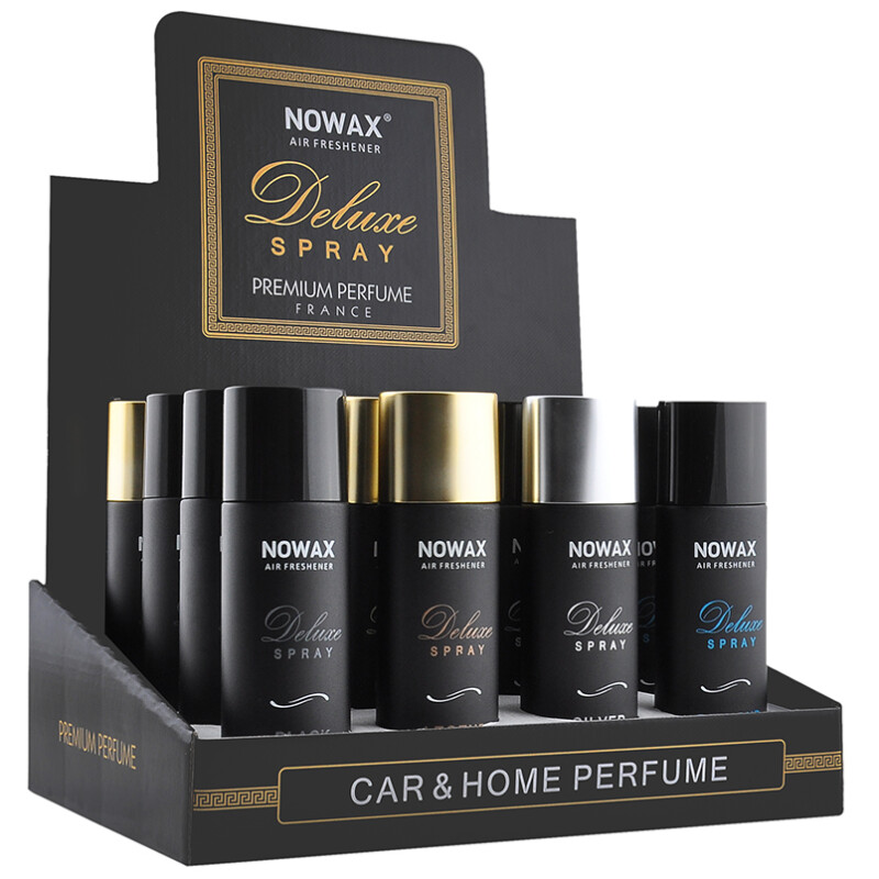 Набор ароматизаторов автомобильных Nowax Deluxe Spray MIX 50 мл для авто в боксе (NX07745)