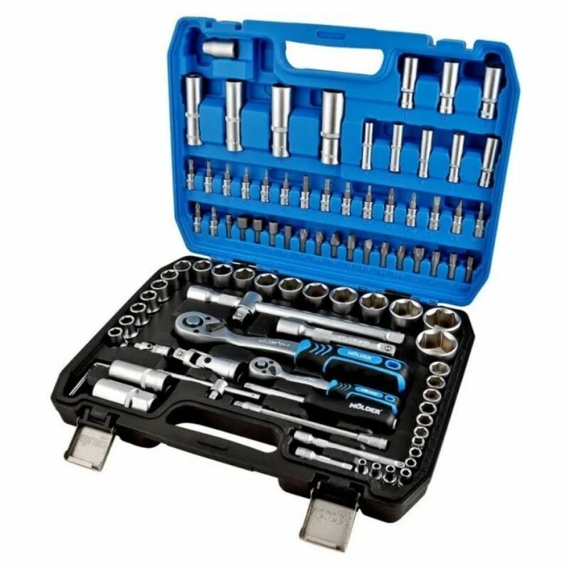 Набор инструментов 1/2" 1/4" 94шт CrV Molder в кейсе (MT60094)