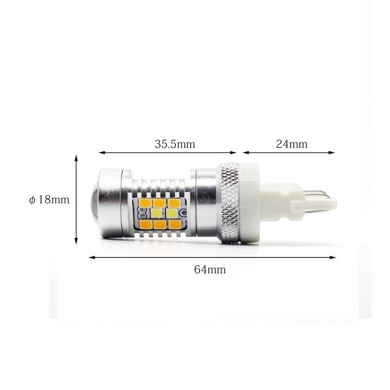 Светодиодные автолампы P27/7W T25 бело-желтого света Carlamp 4G Series (4G/3157W-Y) - Зображення 5