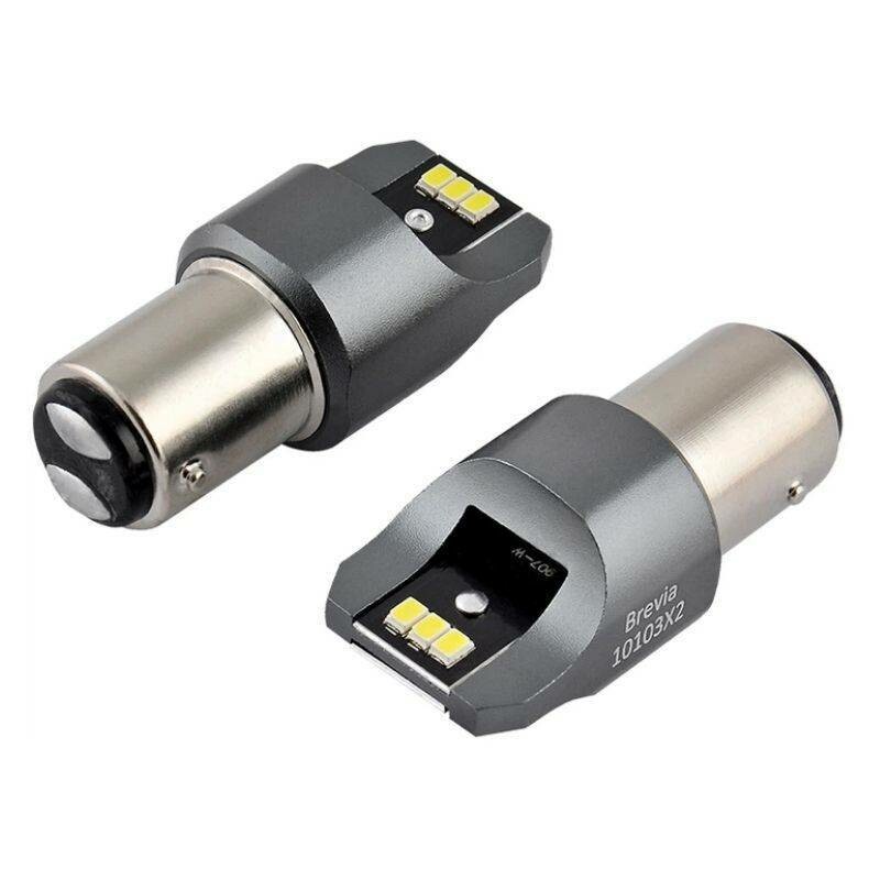 LED лампы 330 лм 6x3020 SMD 12V 24V CANBUS Brevia Power P21 5W вспомогательное светло (10103X2)