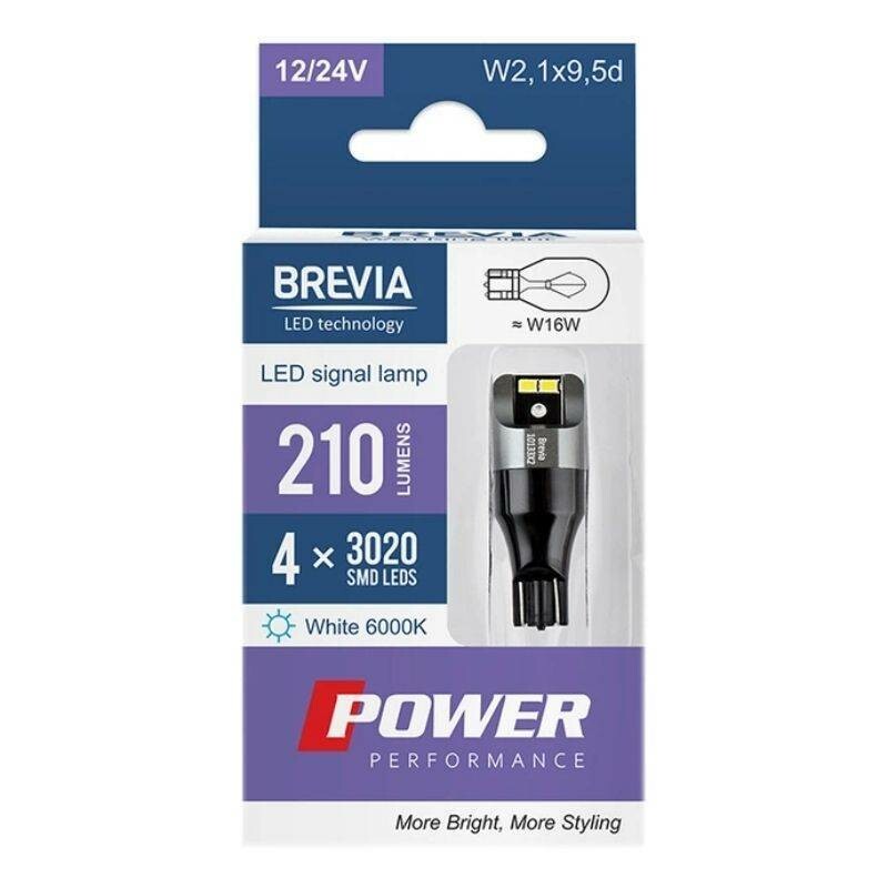 Светодиодные лампы 210Lm 4x3020SMD CANbus Brevia Power 12V 24V дополнительное светло (10133X2) - Изображение 3