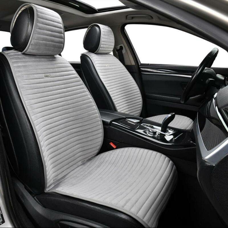 Комплект накидок Beltex Barcelona для передних сидений авто универсальные премиум серые 2+2 (BX83250) - Зображення 5
