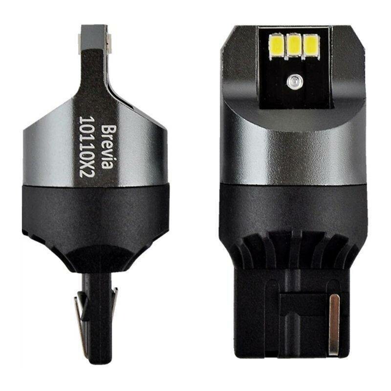 Светодиодные лампочки Brevia Power W21W 330Lm 6x3020SMD 12V 24V CANbus допоміжне світло (10110X2) - Изображение 1