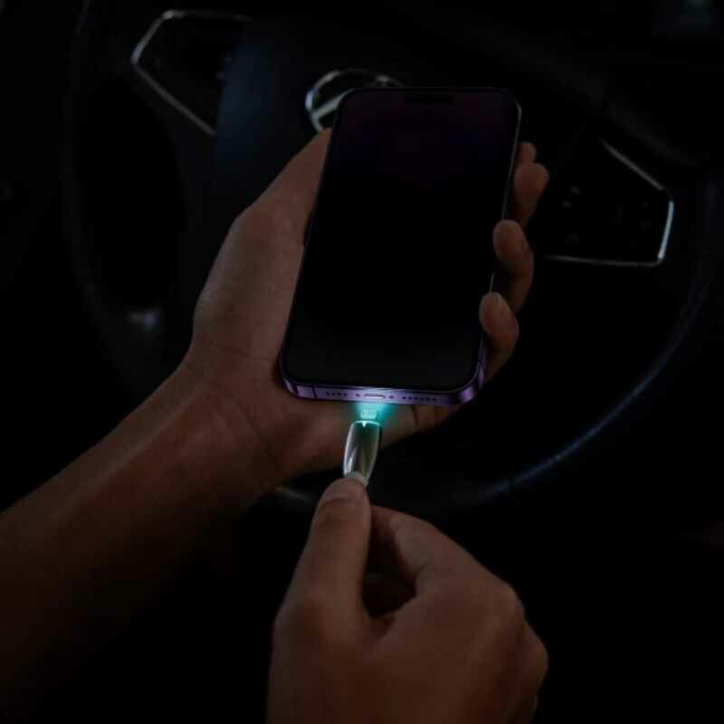 Кабель для зарядки и передачи данных Baseus Glimmer Series Type-C Lightning 20Вт 1м (CADH000002) - Изображение 7