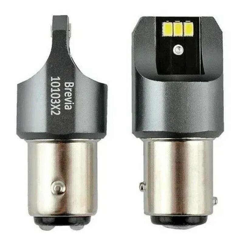 LED лампы 330 лм 6x3020 SMD 12V 24V CANBUS Brevia Power P21 5W вспомогательное светло (10103X2) - Изображение 1