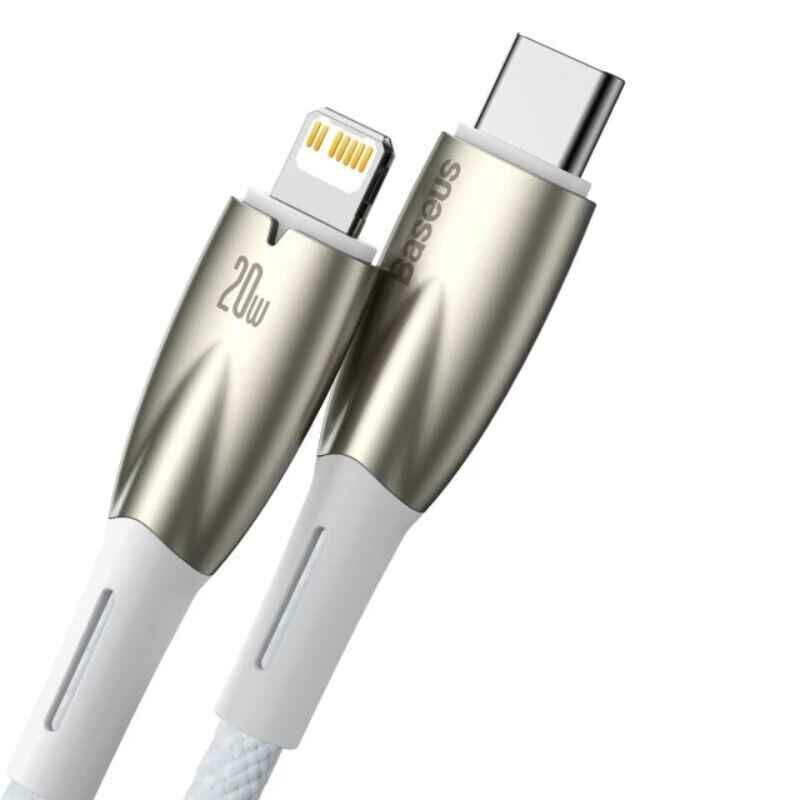 Кабель для зарядки и передачи данных Baseus Glimmer Series Type-C Lightning 20Вт 1м (CADH000002) - Изображение 1