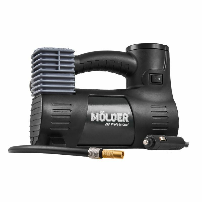 Однопоршневый автокомпрессор MOLDER для шин R13-R19 10 Атм 40 л мин 170 Вт (MA25120) - Изображение 2