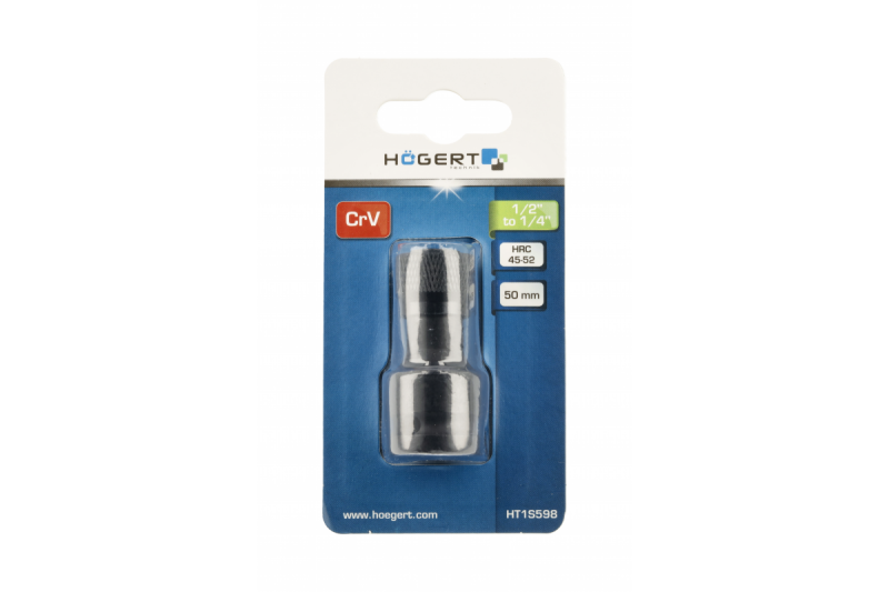 Магнитный ударный битодержатель HEX 1/2 на 1/4 Hogert для биты (HT1S598) - Зображення 1