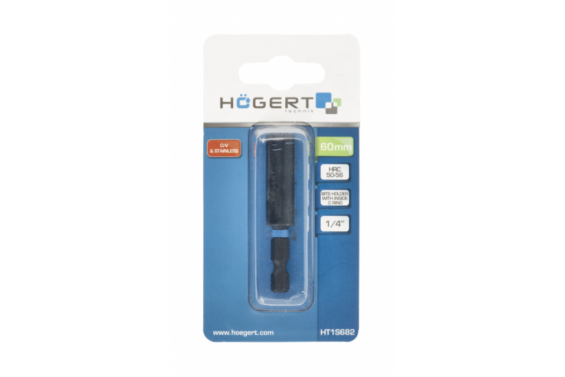 Магнитный ударный битодержатель 1/4 дюйма длина 60 мм Hogert HT1S682 - Зображення 1