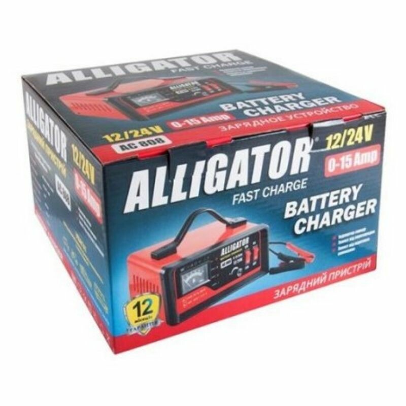 Зарядное устройство для авто аккумулятора Alligator 12V 24V 15А до 150Аг (AC808) - Изображение 2