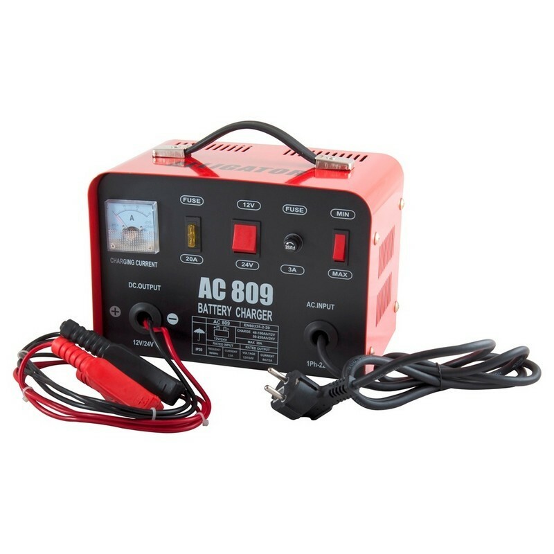 Зарядное устройство для свинцовых автоаккумуляторов Alligator 12V 24V 8A 20A 48-220Аh (AC809)