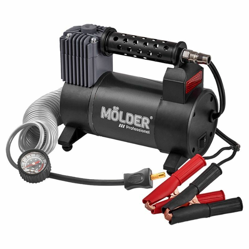 Компрессор для авто MOLDER однопоршневой 170Вт 40л/мин 10Атм для шин R13-R19 (MA25130)