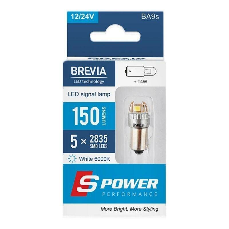 LED лампы Brevia S-Power T4W 150Лм 5x2835 SMD 12V 24V CANbus вспомогательный свет (10219X2) - Изображение 4