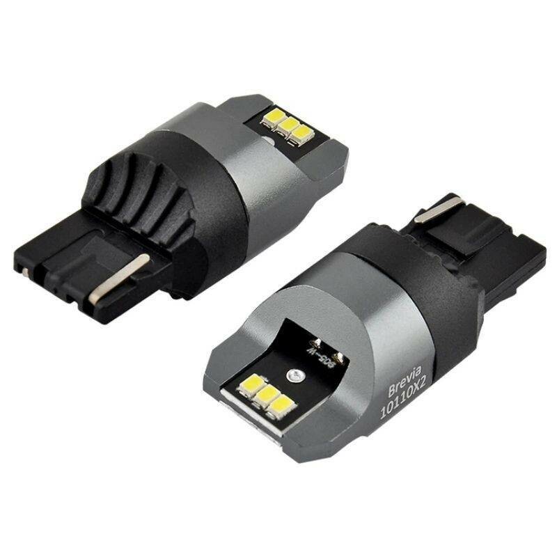 Светодиодные лампочки Brevia Power W21W 330Lm 6x3020SMD 12V 24V CANbus допоміжне світло (10110X2)