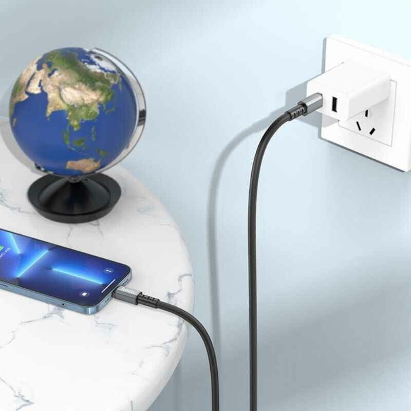 Кабель синхронизации и зарядки Hoco Type-C to Lightning PD 20W 1м для передачи данных (X85-t/i) - Изображение 3