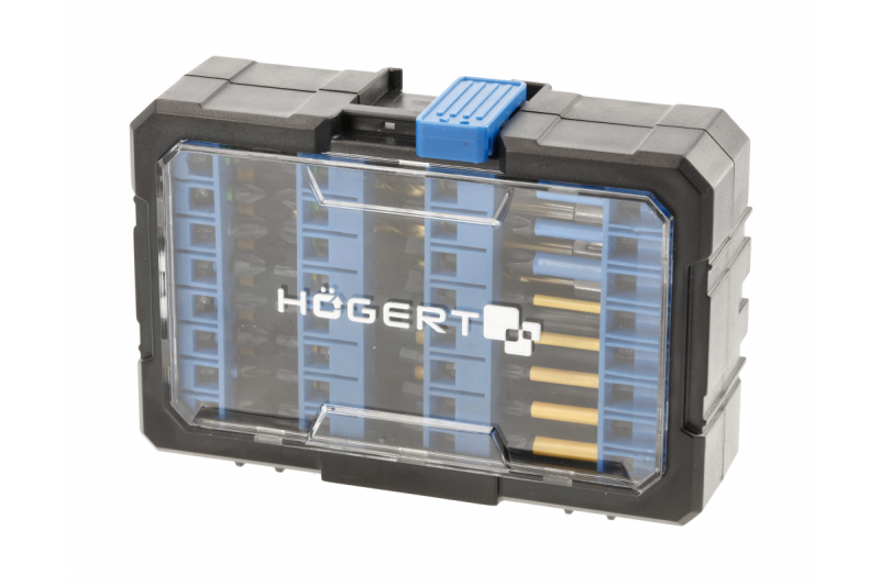 Набор бит ударных и сверл по металлу 56 предметов Hogert артикул HT1S803