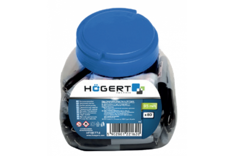 Постоянный маркерный набор Hogert 80 штук для письма и рисования (HT3B774) - Зображення 1