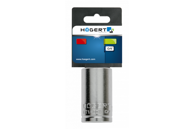 Шестигранная торцевая головка 8 мм CrV 50BV30 стандарт DIN3124 ASS-drive Hogert (HT1A008) - Изображение 1