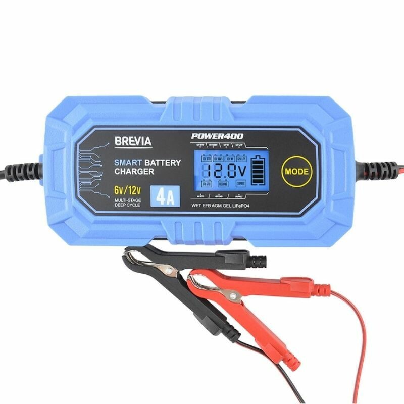 Зарядное устройство для аккумуляторов Brevia Power 4А для батарей до 120 Ач 20400EP - Зображення 2