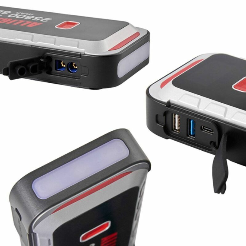 Пусковое устройство Alligator 1500-2500А 25800mAh с Power Bank и LED-фонарём (JS847) - Зображення 2