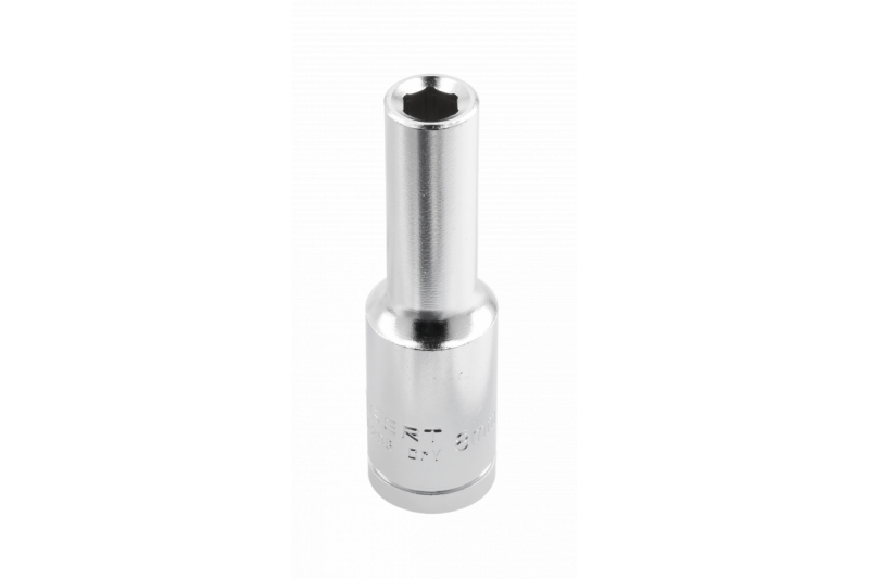 Длинная торцевая головка 1/2 дюйма шестигранная CrV 9 мм DIN 3124 Hogert (HT1A259)